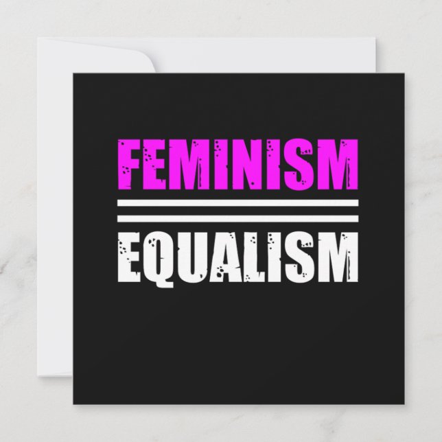 Convites Feminism Equalism Equality Feminist Womens Right G (Frente)