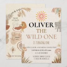 Fera Solitária - Boho Safari Primeiro Aniversário