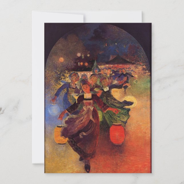 Convites Ferdinand du Puigaudeau - Breton Girls with Chines (Frente)