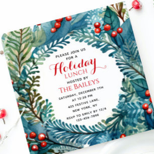Convites Feriado Almoço Elegante Frota de Natal