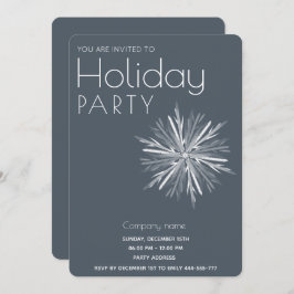 Convites Feriado corporativo de neves com aquarela minimali