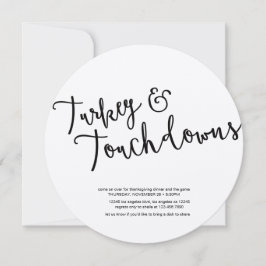 Convites Feriado de Ação de Amizade e Futebol