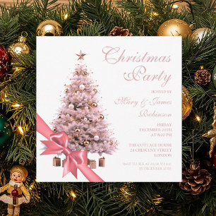 Convites Feriado de Arco de Árvore de Natal Dourada Elegant