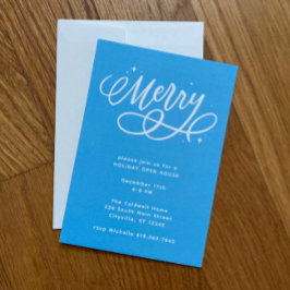 Convites Feriado de Feliz de Script Sparkly
