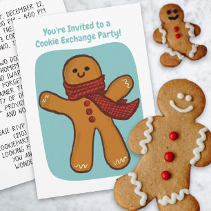 Convites Feriado de Festa de Troca de Cookies Fabricado à M