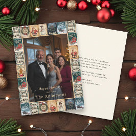 Convites Feriado de Foto de Colagem de Natais vintages Russ