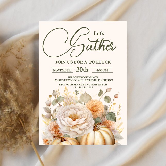 Convites Feriado de Janta de Ação de Graças de vamos (Criador carregado)