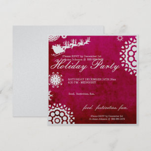 Convites Feriado de Natal Convide Papais noeis e Reindeer