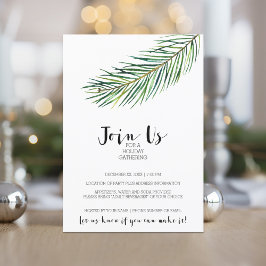 Convites Feriado de Natal da Modern Watercolor