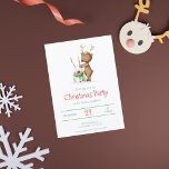 Convites Feriado de Natal de Bonito Reindeer e Snowman<br><div class="desc">Adorável convite de Férias com uma ilustração de um pequeno fazer de rena um boneco de neve. Bom convite de Natal para as próximas férias. Ilustrada e projetada por Patricia Alvarez.</div>
