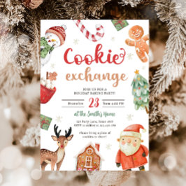 Convites Feriado de Natal do Cookie Exchange Baking Party