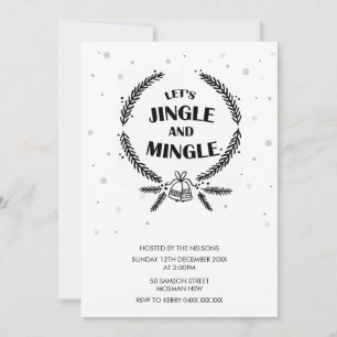 Convites Feriado de Natal em vamos Jingle e Mingle