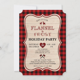 Convites Feriado de Natal Flannel e Frost Lumberjack