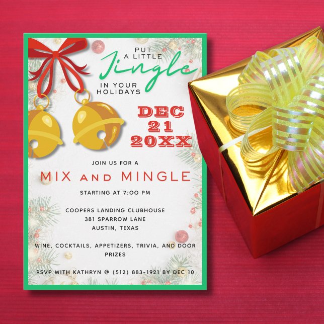 Convites Feriado de Natal Jingle Mix e Mingle (Criador carregado)