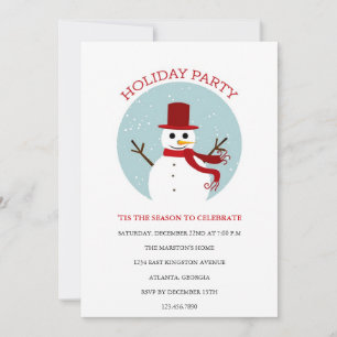 Convites Feriado de Neve/Convite de festas de Natal