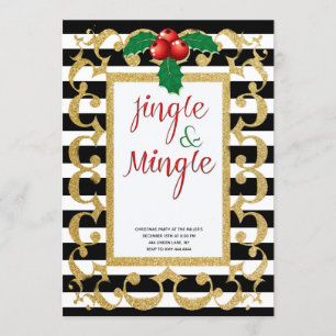Convites Feriado de ouro Jingle e Mingle