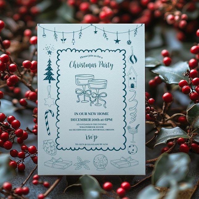 Convites Feriado de Quadrinho Whimsical (Criador carregado)