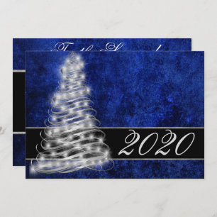 Convites Feriado de Sapphire Azul, cobalto, aquarela