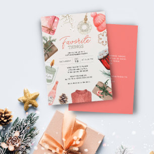Convites Feriado de Troca de Presentes Favoritos