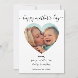 Convites Feriado do Dia de as mães de Frame do Coração de F