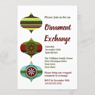 Convites Feriado do Retro  Grupo de Enfeites de natal