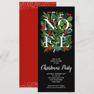 Convites Feriado Elegante NOEL Greenery