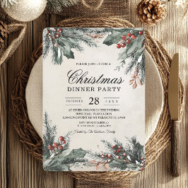 Convites Feriado Evergreen de inverno