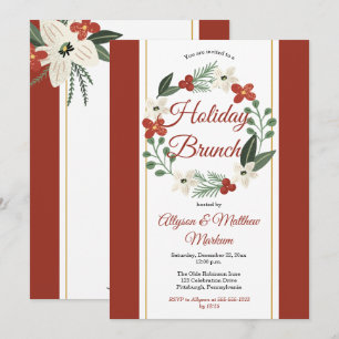 Convites Feriado Floral Feriado Férias de Natal Brunay