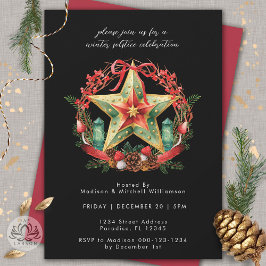 Convites Feriado nas Estrelas do Férias do inverno Solstíci