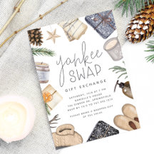 Feriado Natal Yankee Swap - Festa de Troca de Pres