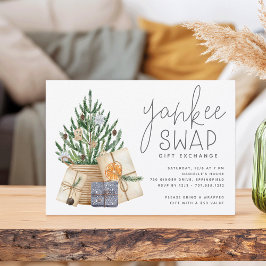 Convites Feriado Natal Yankee Swap - Festa de Troca de Pres