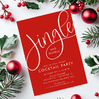 Feriado Vermelho Moderno "Jingle and Mingle"