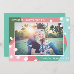 Convites Feriados - Abstrato Natal Colorido