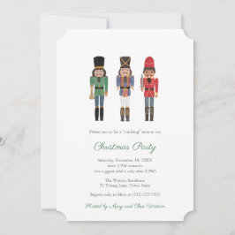 Convites Feriados Clássicos da Família Nutcracker Negro