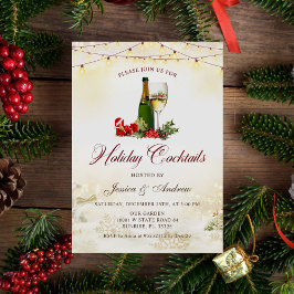 Convites Feriados Cocktails Modernos Festa de Natal Festivo