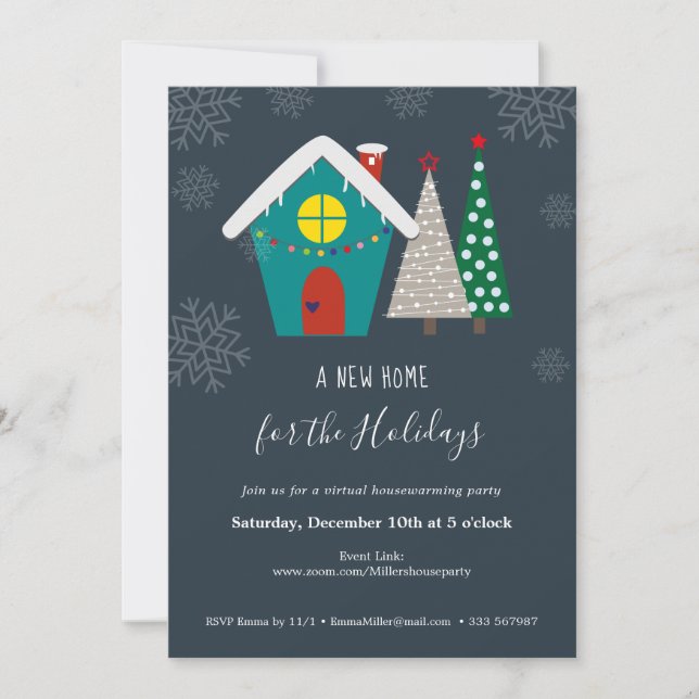 Convites Feriados de Nova Casa - Festa de Aquecimento Domés (Frente)