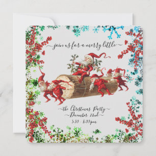 Convites Feriados Felizes Personalizados - Rustic Vintage E