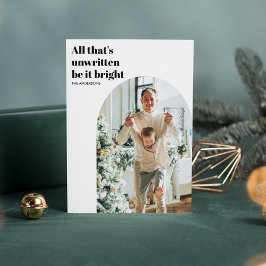 Convites Feriados Mínimos Modernos do Arch de Fotografias