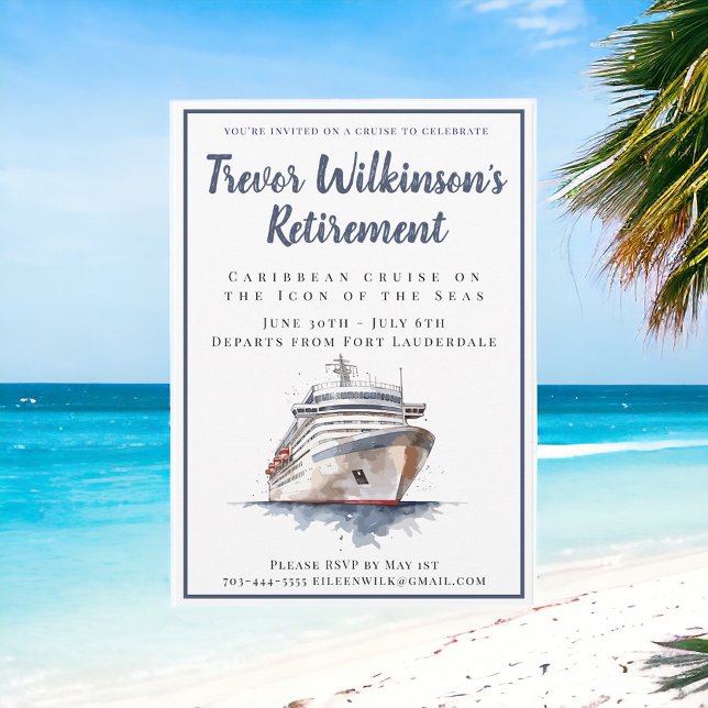 Convites Férias de cruzeiro de reforma para as Ilhas Tropic (Criador carregado)