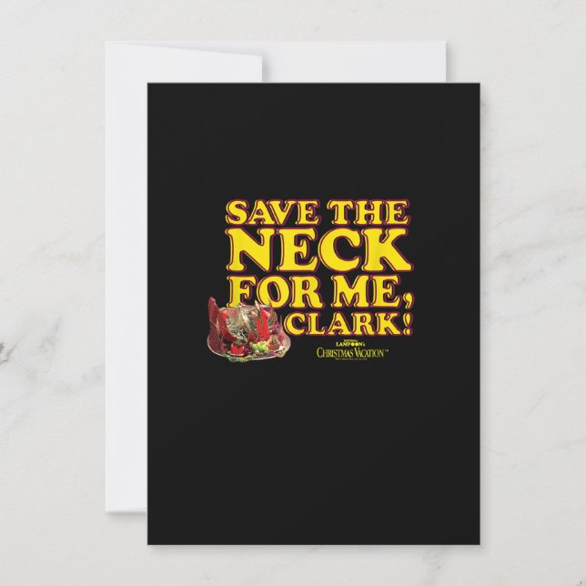 Convites Férias de Natal Salve o Pescoço Clark (Frente)