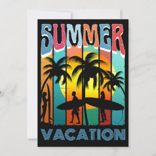 CONVITES FÉRIAS DE VERÃO NA PRAIA SURFE FAMÍLIA
