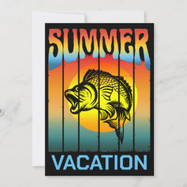 CONVITES FÉRIAS DE VERÃO PESCA OCEANO PÔR DO SOL
