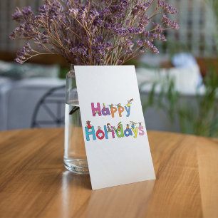 Convites Férias Felizes das Crianças Tipografia de Boneco P