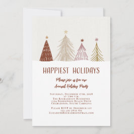 Convites Férias Mais Felizes Festa de Fim de Ano Elegante F