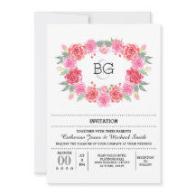 Ferida-rosa de cor-de-água floral romântica