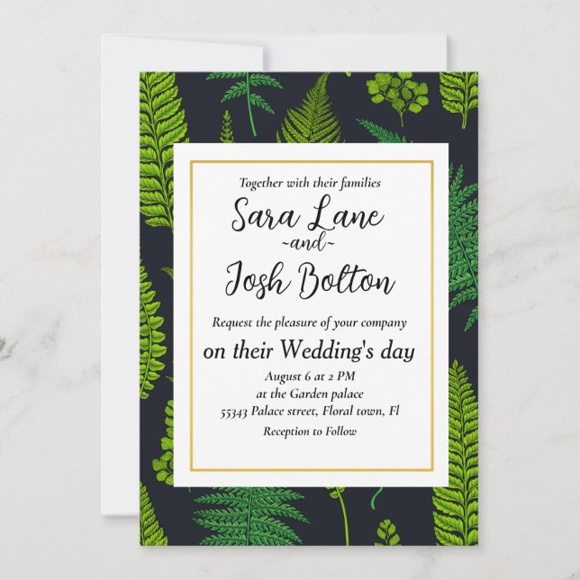 Convites Ferns (Frente)