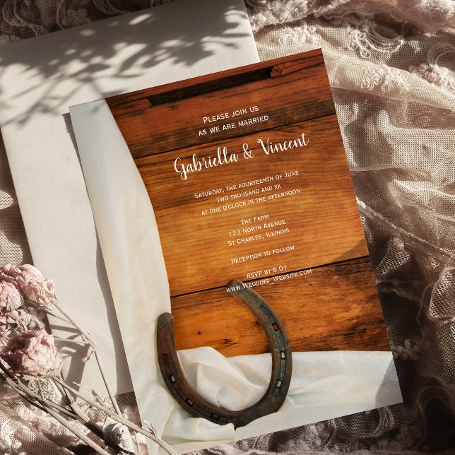 Convites Ferradura e Casamento Ocidental do País Satírico (Criador carregado)