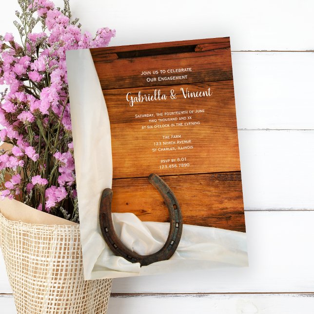 Convites Ferradura e Satanás Branca - Festa de noivado Ocid (Criador carregado)