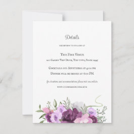 Convites Ferraduras e Flores Roxas