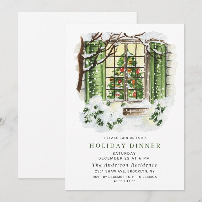 Convites FESCountry House CHRISTMAS HOLIDAY BRUNCH (Frente/Verso)